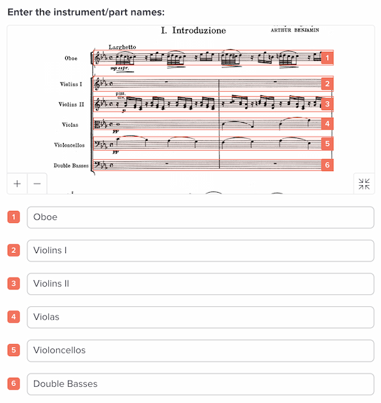 Screenshot of question