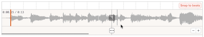 Animation of dragging syncpoints to snap to beats